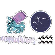 Pack 04 Aquarius Jan 20 Feb 18 Air Element Horoscope Astrology Signs Aquarius Stickers Uae Sticker Art Aesthetic Stickers Cute Stickers