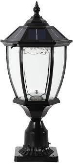 Solar outdoor stone pillar lights. Buy Gydz Solar Post Lights Outdoor Solar Lamp Post Light For Gate Porch Stone Pillar Waterproof Decorative Solar Pillar Light Warm Cool White Oil Rubbed Black Die Cast Aluminum Housing With Clear Glass Online In