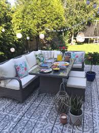 A Little Bit Of Garden Luxury With Argos Home Melanie Jade Design In 2020 Corner Dining Set Small Balcony Decor Argos Home
