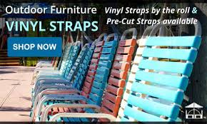 Chair manufacturers (and retailers) will often provide replacement straps for lawn furniture, especially if it's only been a year since you bought your fancy, heavy metal framed chairs from home hardware. Replacement Chair Slings Vinyl Straps Patio Chair Repair Parts