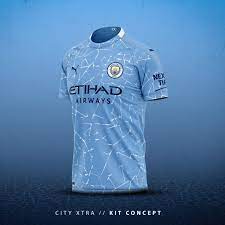 The new manchester city home shirt for the 2020/21 season , we see a light blue shirt with white on the neck and a graphic that is inspired by the mosaics of white shorts (with a light blue alternative) and light blue socks complete the new city home kit. Leaked 2020 21 Man City Home Kit Recreated In Concept Designs Sports Illustrated Manchester City News Analysis And More