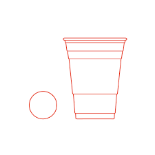 To draw a simple box in 3d, start by drawing a square in the center of a piece of paper. Beer Pong Beirut Dimensions Drawings Dimensions Com