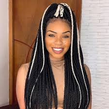 Like the blonde poetic justice braids, the red poetic justice braids are similarly popular and widely used by black women all over the world. Easy Box Braids For Busy Dark Women Poetic Justice Braids Curly Craze Braided Hairstyles Box Braids Braids