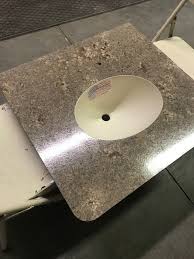 one off rv lav top with integrated sink