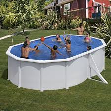 Gre Kitprov5183 Framed Pool Oval 19000l Blue White Above Ground Pool Above Ground Pools Framed Pool Oval 19000 L Blue White Hallenbad Pool Schwimmbader