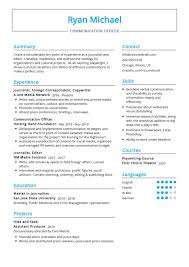 Medical receptionist cv template put your knowledge to the test by having a go at our challenging receptionist quiz. Communication Officer Resume Sample 2021 Writing Tips Resumekraft