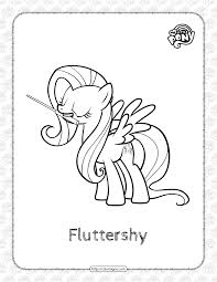 Here we present the top 40 my little pony coloring pages for our dear friends! Printable My Little Pony Fluttershy Coloring Page