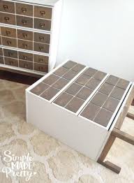 How to make a faux card catalog from a hardware organizer. Diy Card Catalog Ikea Dresser Hack Simple Made Pretty 2021