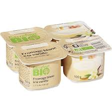 Fromage Blanc Vanille 2 7 Mg Bio Carrefour Bio Les 4 Pots De 100g A Prix Carrefour Fromage Blanc Vanille Fromage