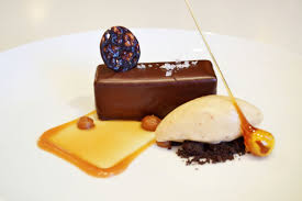 The Nocciola Is A Favorite It S A Hazelnut Bar With Hazelnut Shortbread Gianduja Mousse And Hazelnut Mousse Covered In Chocol Food Online Food Food Delivery