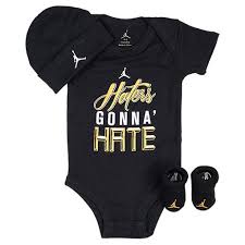 This Is Too Cute Lol Infant Jordan Haters 3 Piece Set Finish Line Black Baby Clothes Cute Baby Boy Outfits Baby Boy Outfits