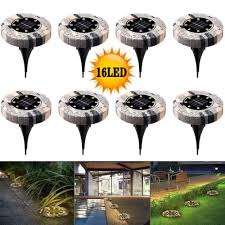 4 pack led solar power ground lights floor decking outdoor garden lawn path lamp. 16leds Solar Power Garden Stone Like Buried Light Solar Lights Outdoor Outdoor Waterproof Solar Garden Lights Walkway Patio Lawn Path Disk Lights Shopee Singapore