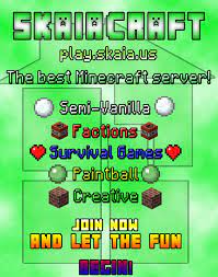 Find a server ip now! Minecraft Servers The Mine List Stats Skaiacraft Cracked Towny 1 13 2