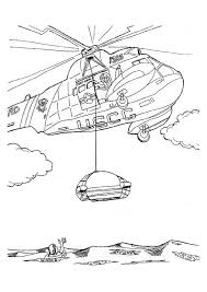 A helicopter with wings in flight. Coloring Page Rescue Mission With Helicopter Free Printable Coloring Pages Img 9271