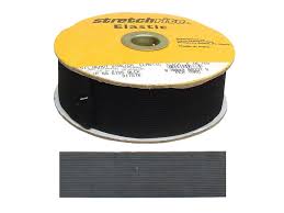 Variety of lingerie elastics and buttonhole elastic tapes. Stretchrite Knit Elastic Heavy Stretch 1 1 2 In X 10 Yd Black 10 Yards Createforless