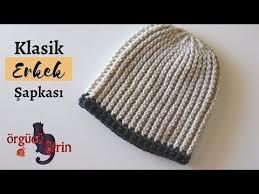 Tig Isi Klasik Erkek Sapkasi Bere Modelleri Youtube Orme Sapka Desenleri Krose Tig Isleri