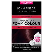 Having two mutated genes gives someone all red hair, but having just one can give a person red hair in. John Frieda Precision Foam Colour Hair Dye Deep Cherry Brown 3vr Ocado