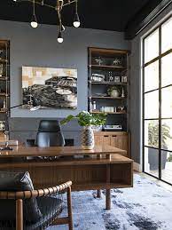 35 Masculine Home Office Ideas Inspirations Man Of Many Home Office Design Modern Office Decor Masculine Home Offices