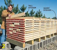 Air Drying Lumber It S The Low Cost Low Tech Way To Dry Lumber Here S How To Do It Right By Dave Munkitt Wood Crafting Tools Wood Lumber Popular Woodworking