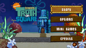 Spongebob squarepants theme song#truth or square version. the real episode begins with a clip of patchy entering his house after being shot out of a. Spongebob S Truth Or Square Playstation Portable The Cutting Room Floor