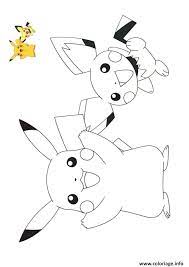 Imprime le dessin pokemon pikachu raichu sans dépenser le moindre sous. Coloriage Pokemon Pikachu Et Raichu Dessin Pokemon A Imprimer