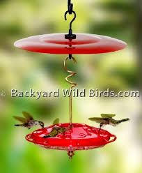 Here are the pros and cons of all the hummingbird feeder styles. This One Has A Sun Shade Over It To Keep The Sugar Water From Getting Too Hot Humming Bird Feeders Bird Feeder Stands Hummingbird