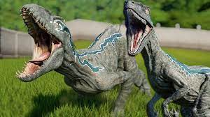 Indoraptor with Blue Skin Breakout and Fight! - Jurassic World - Evolution  | Skin Mod - YouTube