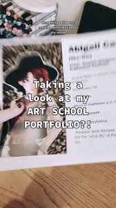 Exploring an Art Student's Portfolio Showcase