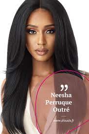 Lace Front Wig Mi Longue Noire Perruque Perruque Lace Front Coiffure Protectrice