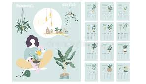 You can even make yours extra special by adding in personal events. Monthly Calendar 2020 Cute Printable Creative Template With Beauty And Floral Elements Plants And Home Garden Tren Modern Stock Illustration Illustration Of Cosmetic Paper 157432807