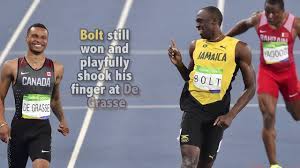 During an interview with swedish tv, the canadian track star was embraced and complimented by the world's fastest man.»»» subscribe to cbc news to watch more. Rio 16 Usain Bolt And Andre De Grasse Youtube
