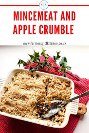 Mincemeat And Apple Crumble Is A Festive Twist On The Classic Apple Crumble Dessert Tangy Slices Of Apple Co In 2020 Apple Crumble Great British Food Vegetable Suet