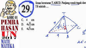 We did not find results for: Un Sma 2017 Matematika Ipa Pembahasan No 29 Jarak Rusuk Tegak Ke Sudut Limas Youtube