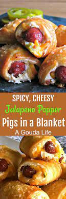 Jalapeno Popper Pigs In A Blanket Recipe A Gouda Life Recipe Appetizer Recipes Cooking Recipes Food