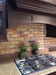 Rustic Kitchen Cabinet Ideas With Rustic Brick As A Backsplash Kitchen Remodel Inspiration Faux Brick Backsplash Brick Backsplash