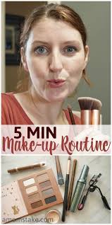5 minute morning make up routine a
