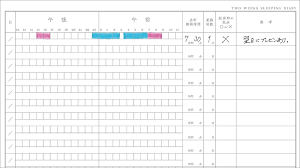 自分の眠りの問題点を見つけよう 睡眠日誌 でわかる 4タイプのダメな眠り方 tarzan web ターザンウェブ 睡眠 弛緩 雑念