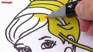 Planse de colorat cu personajele din filmul rio 2 Desenez Pe Cenusareasa Printesa Disney Carte Si Pagini De Colorat Youtube