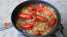 Making Crawfish Ramen Noodles - Epic River Cookout! - YouTube