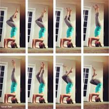 Tripod Headstand With Garudasana Legs Transition Sarah Pohl Yoga Headstand Yoga Poses Yoga