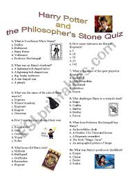 There will be plenty of obstacles along your way. Harry Potter And The Philosopher S Stone Quiz Esl Worksheet By Meuge