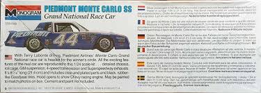 1976 my gain chevy malibu atlanta 1996 poor card 1980 mike curb olds 442 1997 wheaties monte carlo 1980 wrangler chevy 1982 wrangler thunderbird 1989 lowe's foods. 1984 Piedmont Monte Carlo 44 T Labonte Monogram 2299