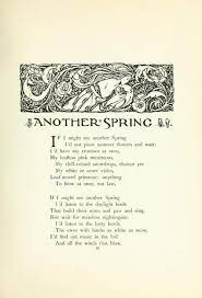 By Christina Rossetti Illustrated By Florence Harrison Christina Rossetti Spring Poem Verses