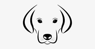 Dog clipart black and white. Dog Head White Background Labrador Animal Dog Face Clipart Black And White 423x340 Png Download Pngkit