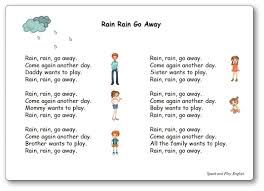 Rain Rain Go Away Nursery Rhymes Lyrics Kids Songs Rain Rhymes