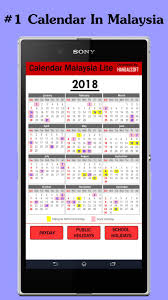 Printable free april 2018 calendar templates for the week starting on monday or sunday. Calendar Malaysia Lite For Android Apk Download