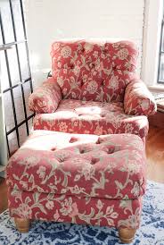 Easy Reupholstered Chair And Ottoman In 2020 Recovering Chairs Upholstered Chairs Diy Oversized Chair And Ottoman