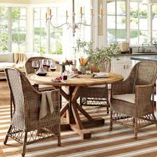 Gojee Canberra Woven Chair By Williams Sonoma Dining Room Small Reclaimed Wood Dining Table Wood Dining Table