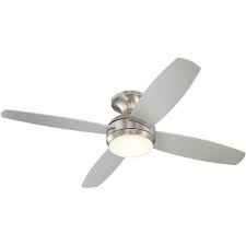 China manufacturer 3 natural blade decorative ceiling fan with remote and light. 52 Casa Vieja Modern Hugger Indoor Ceiling Fan With Light Led Dimmable Remote Control Flush Mount Brushed Nickel For Living Room Bedroom Target