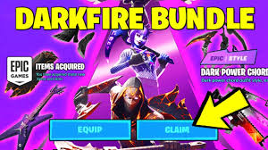 The bundle (an $80 usd value) is available now for $29.99 msrp. New Fortnite Darkfire Bundle Right Now How To Get It Darkfire Skins Dark Power Chord Youtube